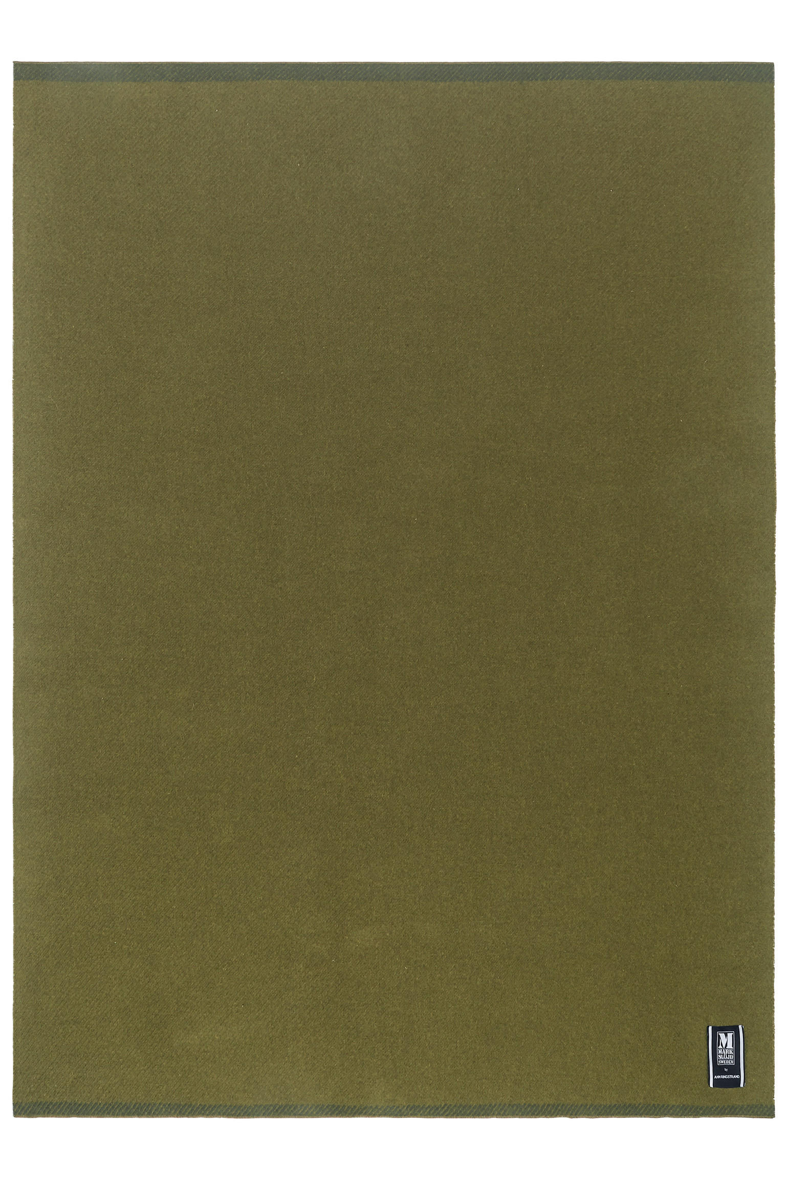 PLÄD FRÖJA 130/180/130 cm  - olivgrön, Trend, textil (130/180/130cm) - Markslöjd