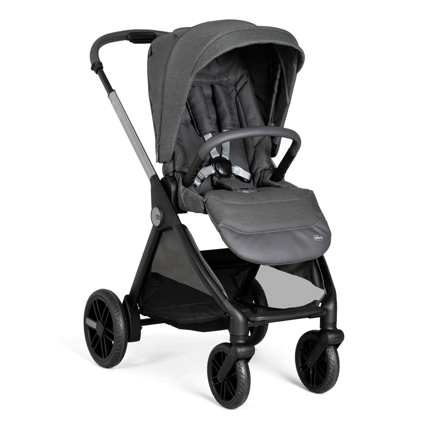 KINDERWAGEN  Bellagio  Black Satin  - Schwarz/Grau, Basics, Metall (55/82/97-106cm) - Chicco