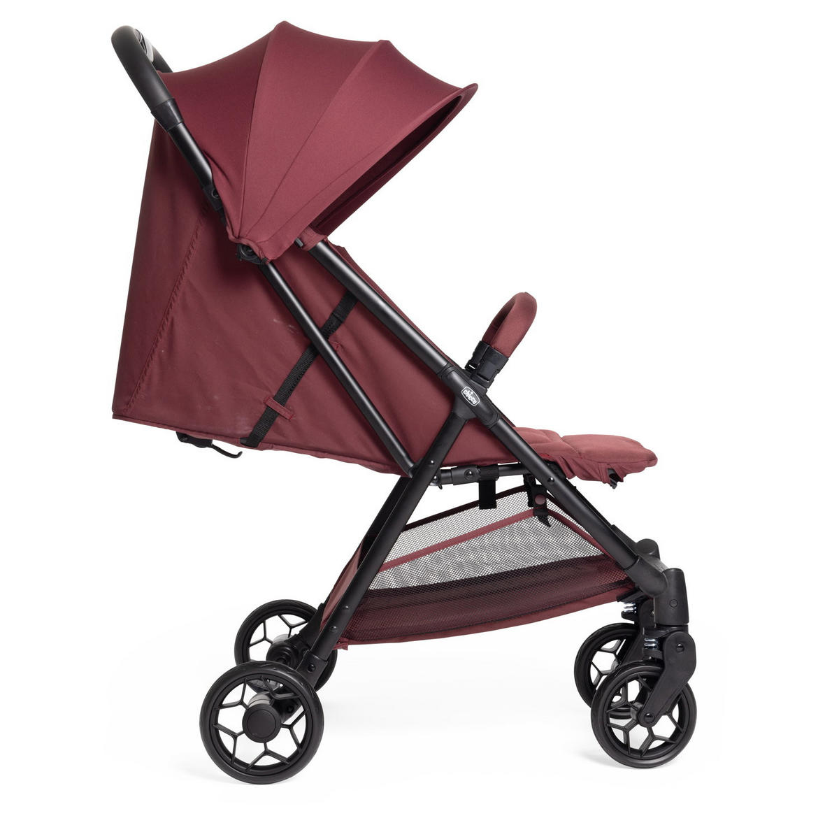 BUGGY Urbino  - Bordeaux/Dunkelrot, Basics, Textil/Metall (53/103/80cm) - Chicco