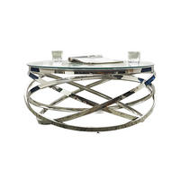 COUCHTISCH in Metall, Glas 80/80/42 cm  - Klar/Silberfarben, Design, Glas/Metall (80/80/42cm) - Livetastic