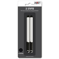 FIXY NA MAGNETICKOU TABULI 2ks - černá, Basics, plast (8/20/1,80cm) - Euroart