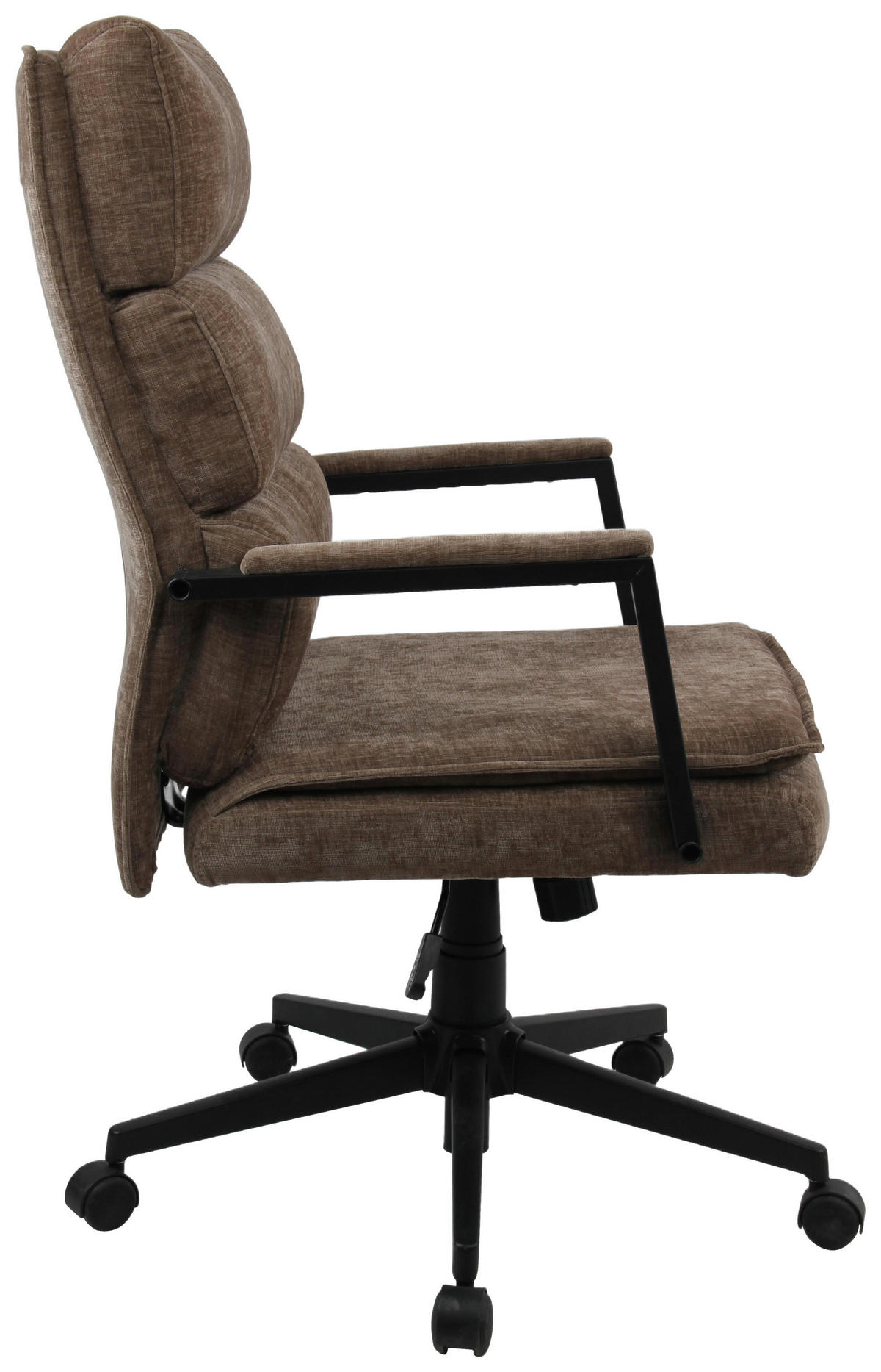 CHEFSESSEL  in Webstoff Grau  - Schwarz/Grau, Modern, Kunststoff/Textil (58/110-120/62cm) - MID.YOU