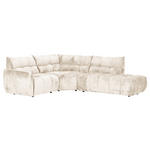 ECKSOFA Beige Flachgewebe  - Beige/Schwarz, MODERN, Kunststoff/Textil (235/275cm) - Landscape