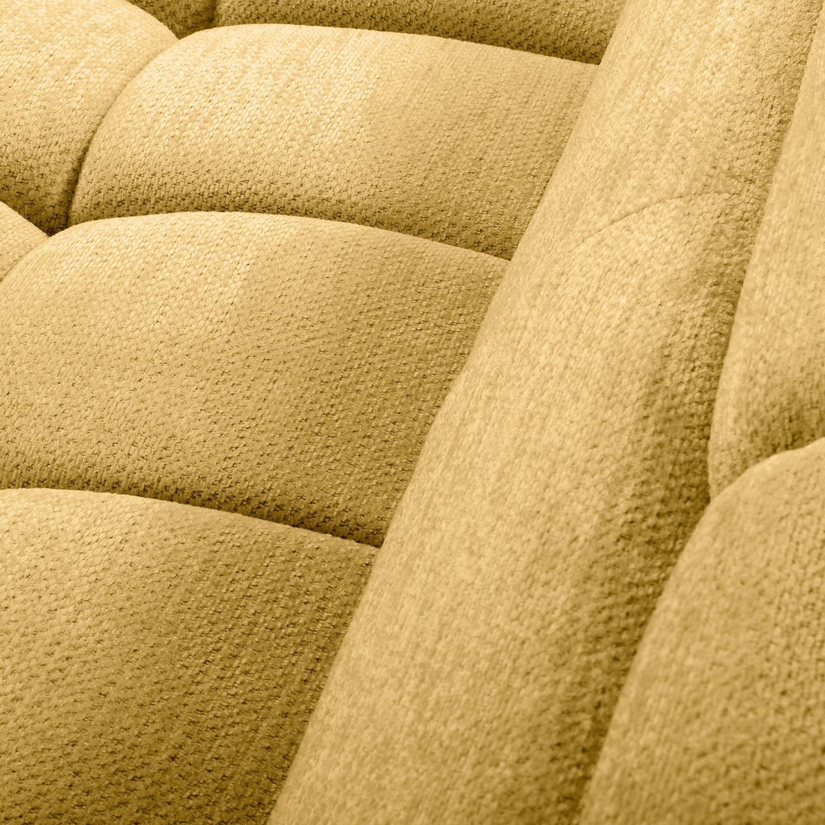 ECKSOFA  Webstoff Senfgelb  - Senfgelb/Schwarz, Design, Kunststoff/Textil (177/274cm) - Livetastic