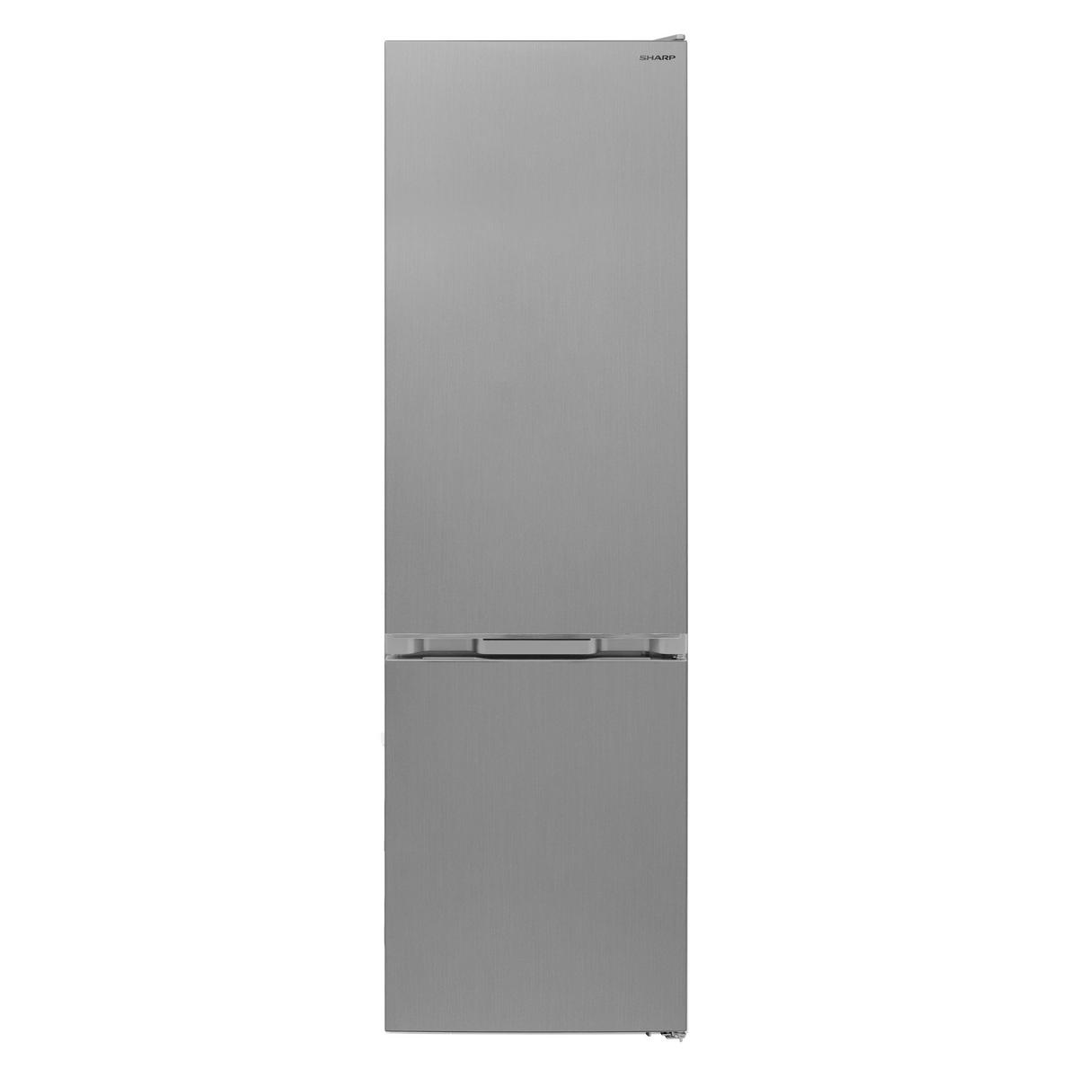 KÜHL-GEFRIER-KOMBINATION 54/180/59,5 cm SJ-FBB05DTXLD-EU  - Edelstahlfarben, Trend, Metall (54/180/59,5cm) - Sharp
