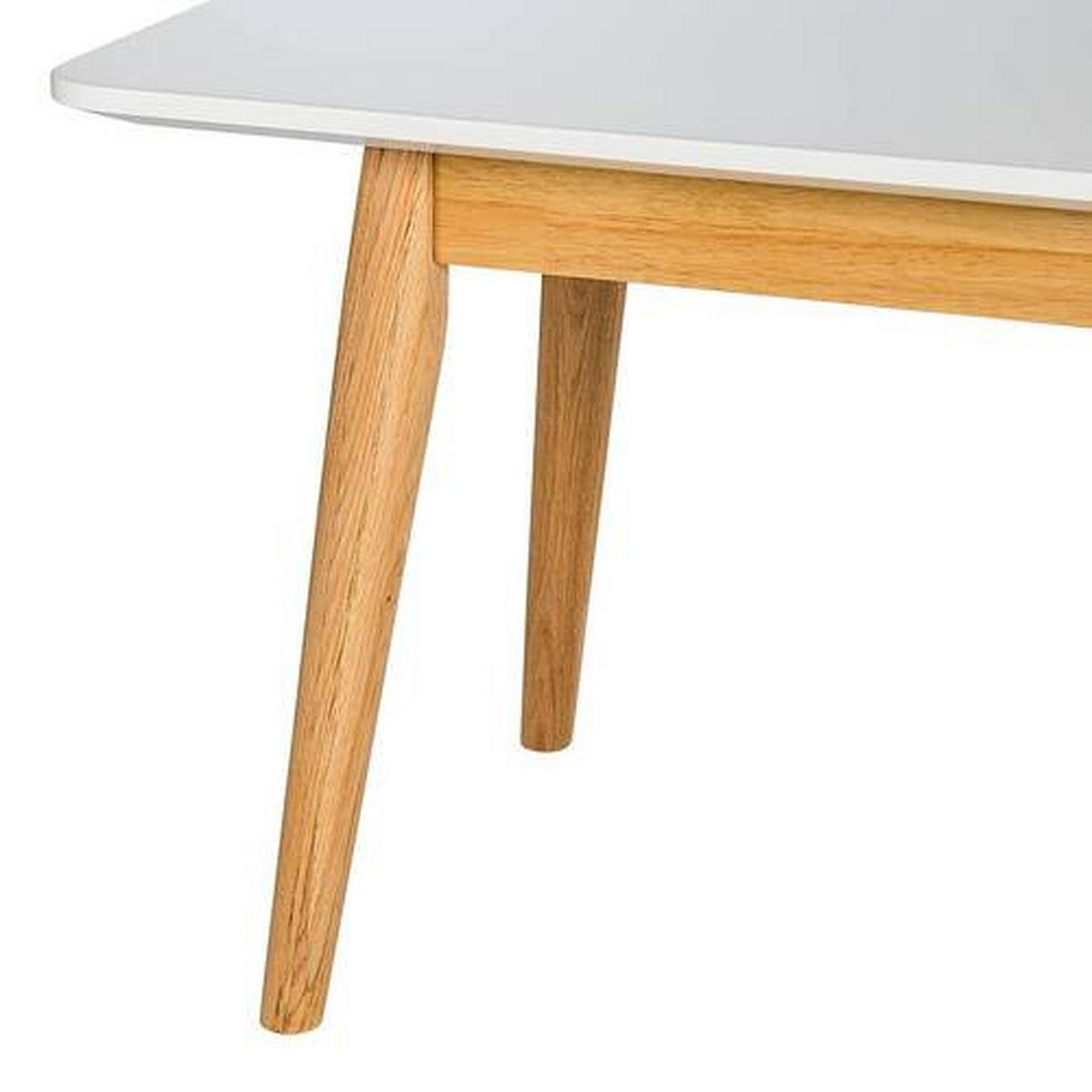 SITTBÄNK i trä, trämaterial vit, ekfärgad  - vit/ekfärgad, Modern, trämaterial/trä (160/46/40cm) - home24