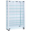 VITRINE in Weiss  - Weiss/Schwarz, Modern, Glas/Holzwerkstoff (59/91,3/18cm) - MID.YOU