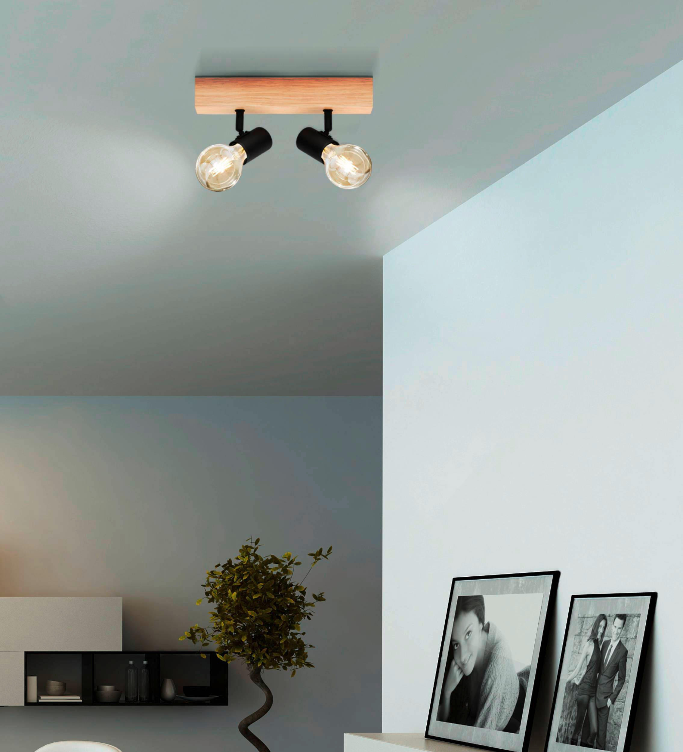 SPOTLIGHT   - brun/svart, Natur, metall/trä (5/30cm) - Eglo