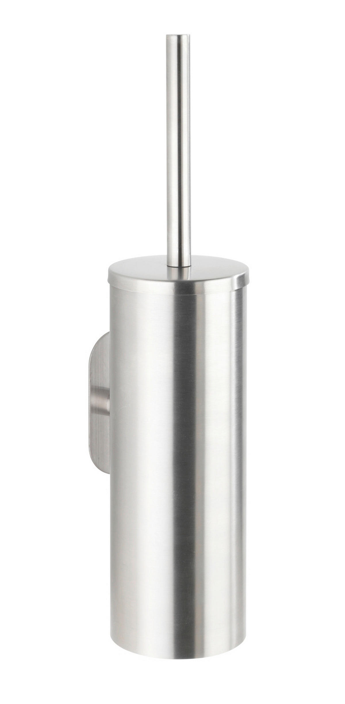 WC-BÜRSTENGARNITUR - Silberfarben, Basics, Kunststoff/Metall (9/39,5/12,5cm) - Wenko