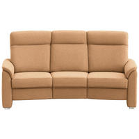 TRAPEZSOFA Flachgewebe Gelb  - Gelb/Alufarben, Konventionell, Textil/Metall (218/107/103cm) - Beldomo Comfort