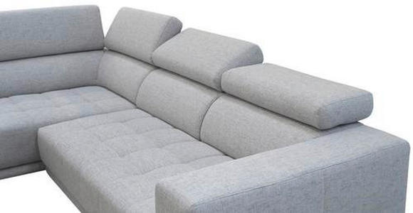 ECKSOFA in Chenille Beige 207/301 cm - Chromfarben/Beige, Design, Textil (207/301cm) - Xora