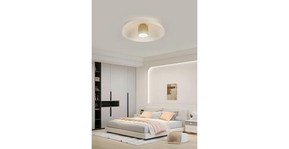 LED-DECKENLEUCHTE Louis 60/21,5 cm   - Grau, Design, Kunststoff/Metall (60/21,5cm) - Dieter Knoll