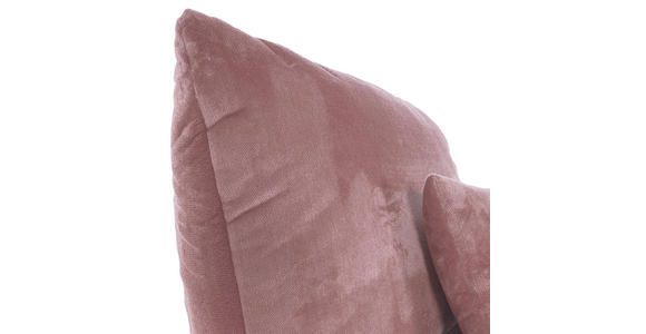 LIEGE in Plüsch Rosa  - Schwarz/Rosa, KONVENTIONELL, Kunststoff/Textil (100/86/166cm) - Carryhome