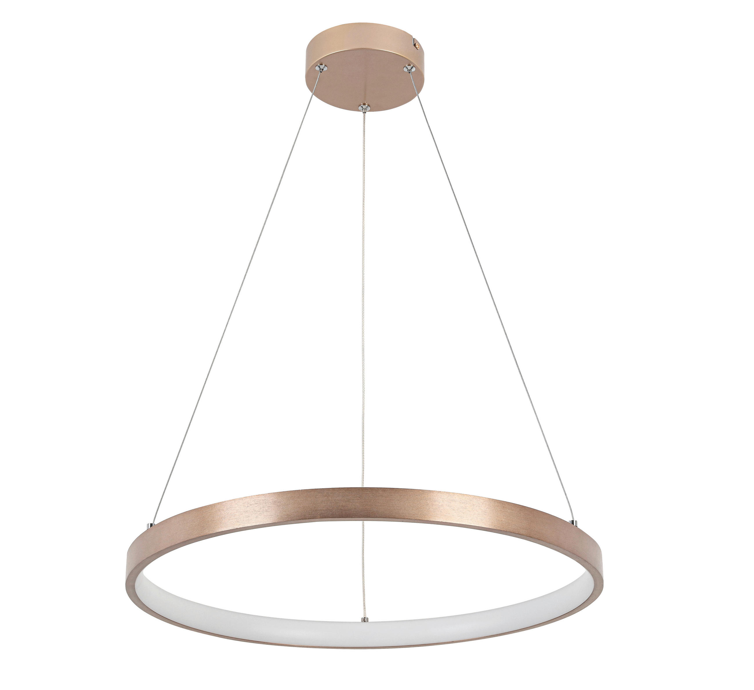 LED LUSTER 50/120 cm - kapućino, Osnovno, metal/plastika (50/120cm) - Ambiente