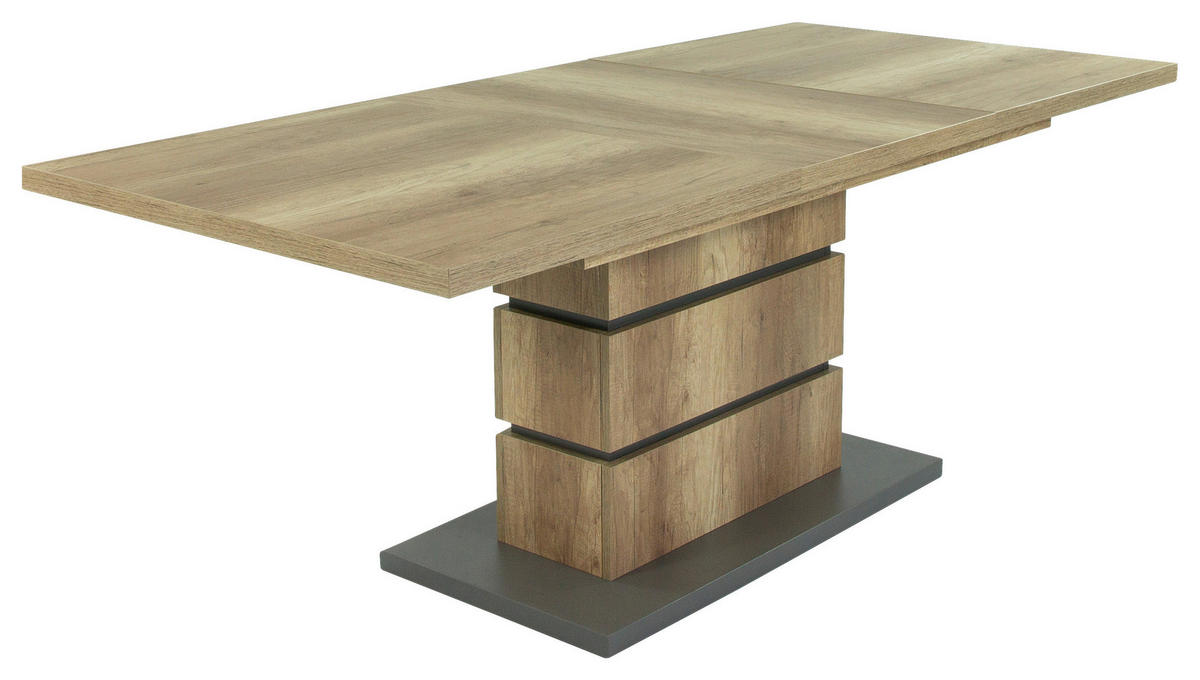 ESSTISCH in Holzwerkstoff 140/86/75 cm  - Anthrazit/Braun, MODERN, Holzwerkstoff (140/86/75cm) - MID.YOU