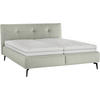 POLSTERBETT 180/200 cm  in Hellgrau  - Weiss/Creme, Modern, Holz/Holzwerkstoff (180/200cm) - Beldomo - Sleep