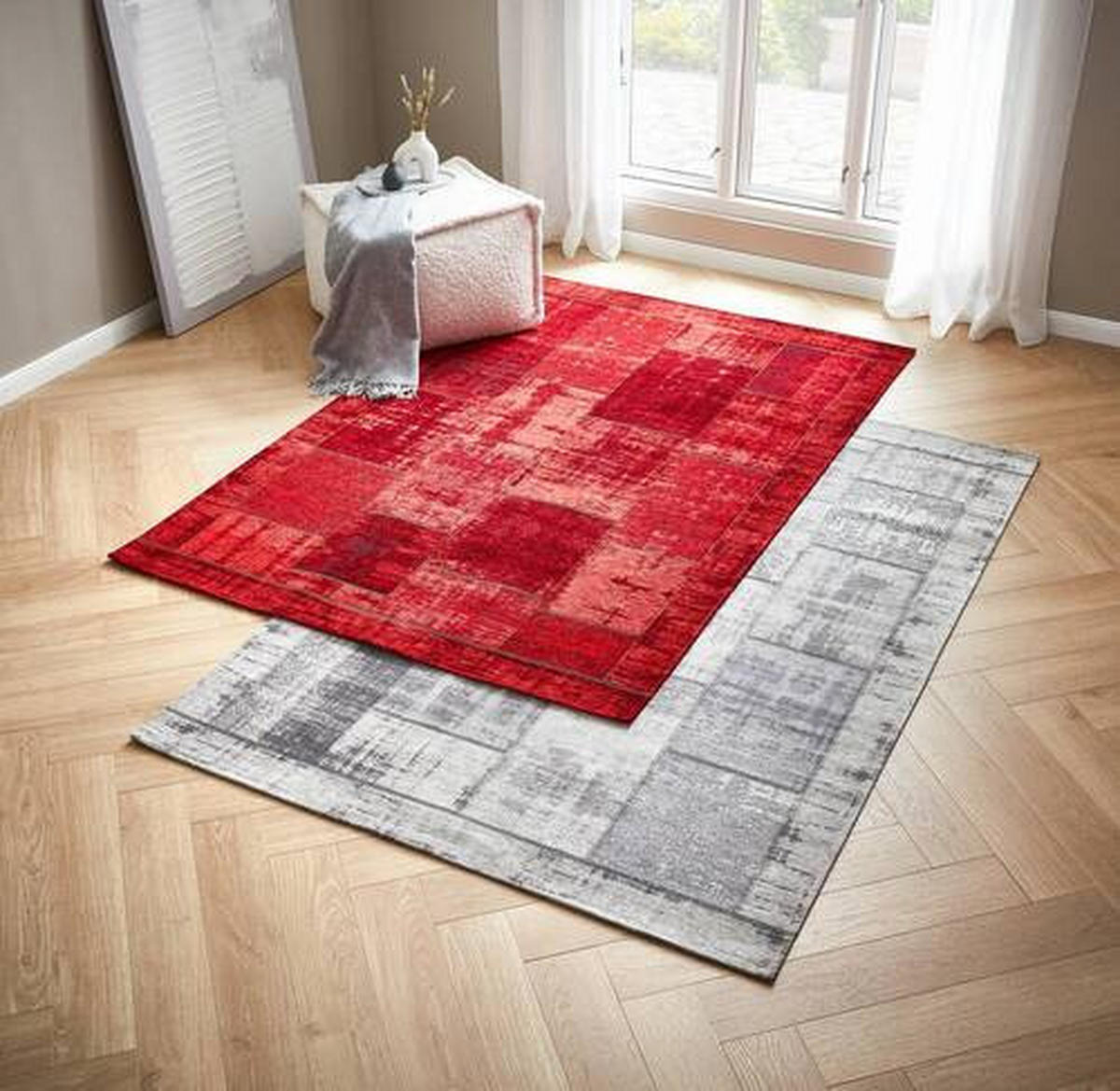 FLACHWEBETEPPICH 240/330 cm Grau  - Grau, Trend, Textil (240/330cm) - Novel