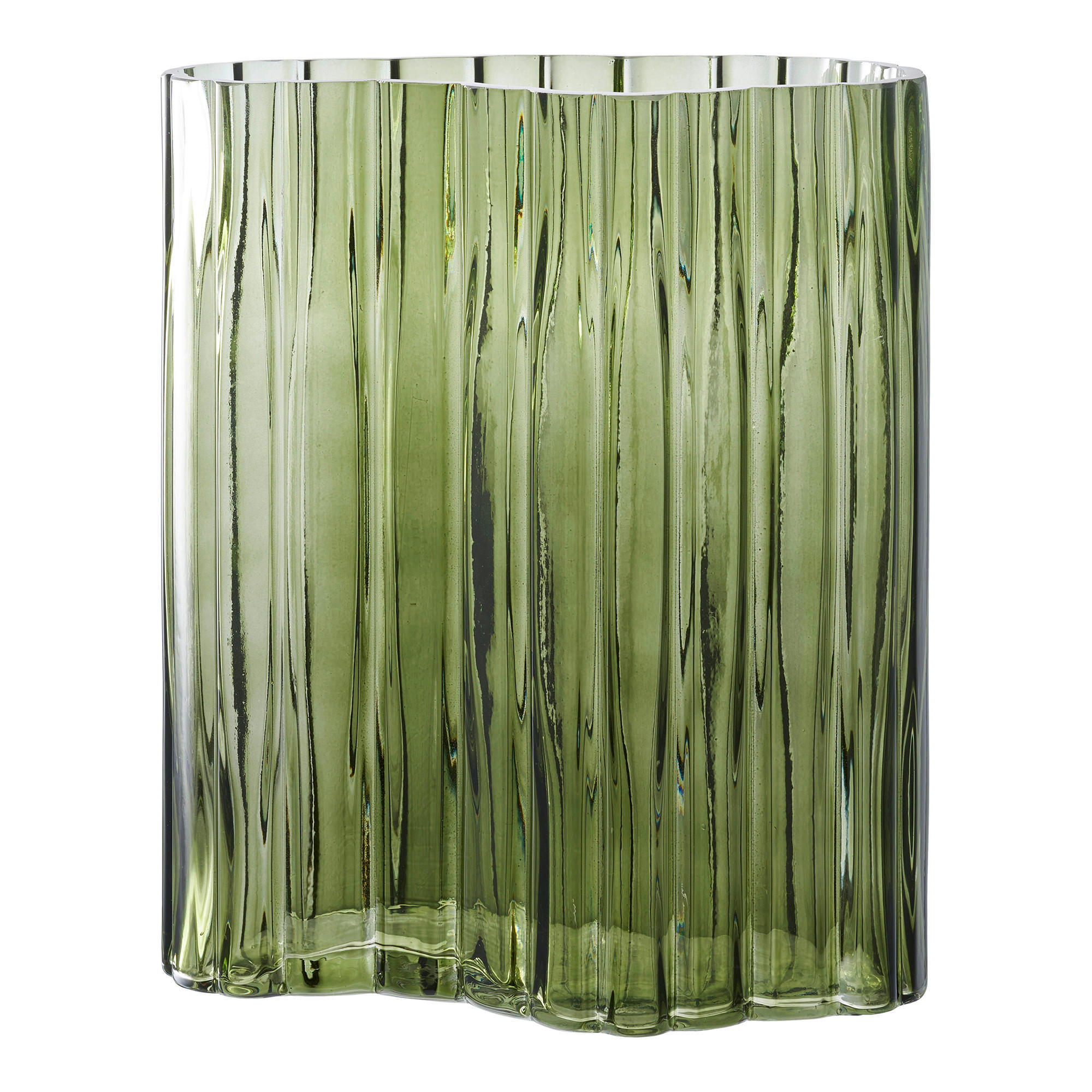 VAS  - grön, Design, glas (21.5/26.5/12cm)