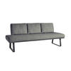 SITZBANK 209/92/78 cm  in Beige  - Beige/Schwarz, Design, Textil/Metall (209/92/78cm) - Dieter Knoll