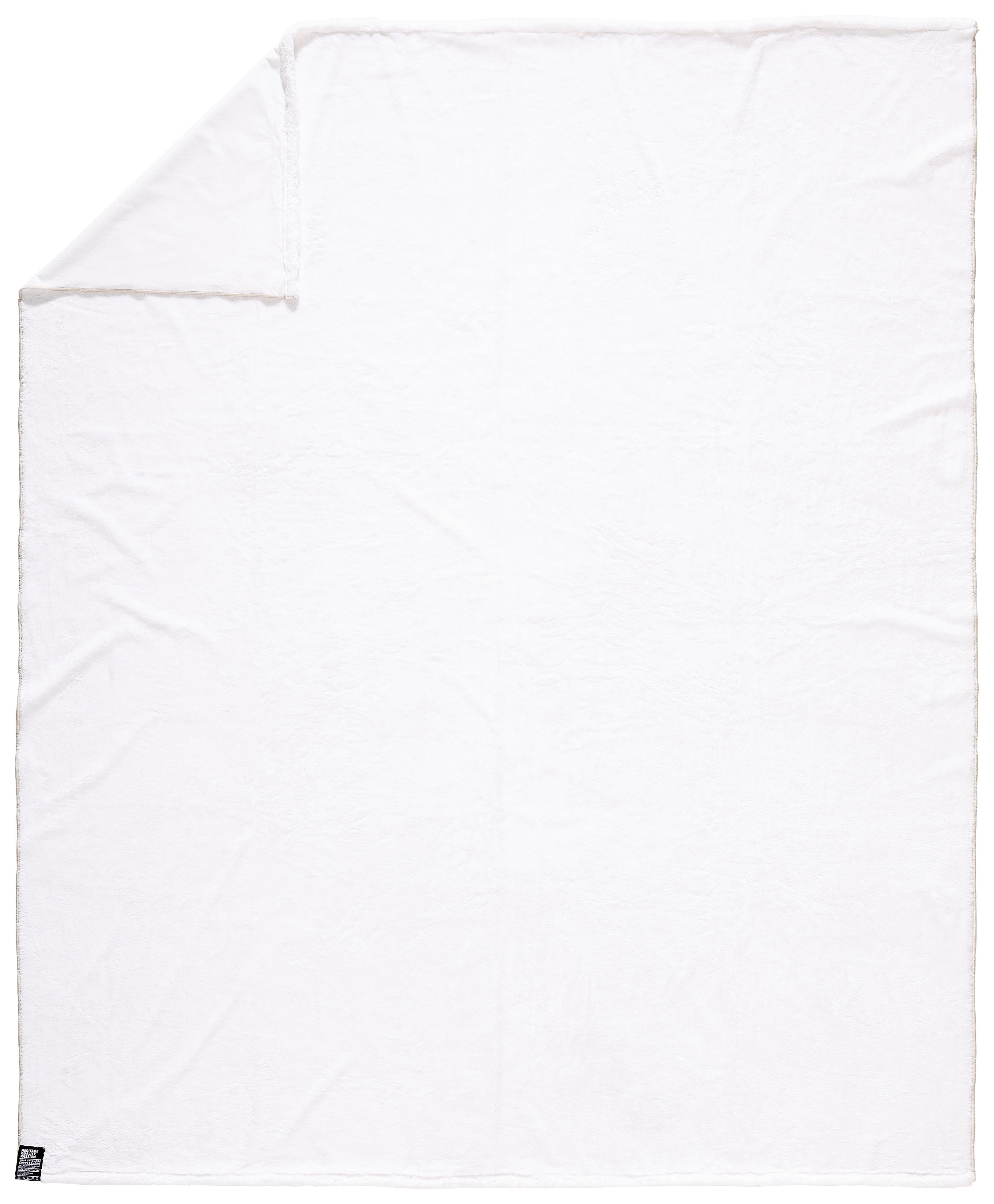 FELLDECKE REBORN BLISS 140/190 cm  - Weiß, KONVENTIONELL, Textil (140/190cm) - Zoeppritz