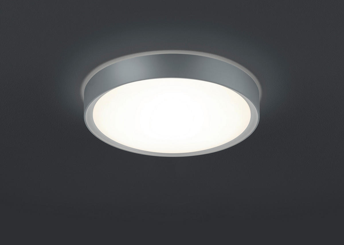 BADEZIMMER-DECKENLEUCHTE 18 W  33,0/9,0 cm    - Titanfarben, Konventionell, Kunststoff/Metall (33,0/9,0cm) - Trio Leuchten