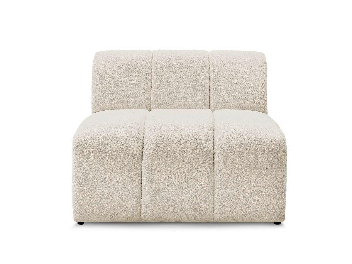 SOFAELEMENT ANNECY Bouclé Beige  - Beige/Schwarz, MODERN, Kunststoff/Textil (91/72/91cm)