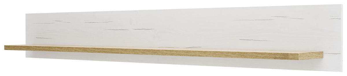 VÄGGHYLLA 181/24/22 cm  - ekfärgad/pinjefärg, Design, trämaterial (181/24/22cm) - MID.YOU