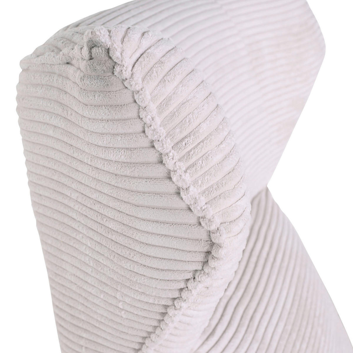 ÖRONLAPPSFÅTÖLJ i manchester beige  - beige/svart, Klassisk, metall/textil (83/110/92cm) - MID.YOU