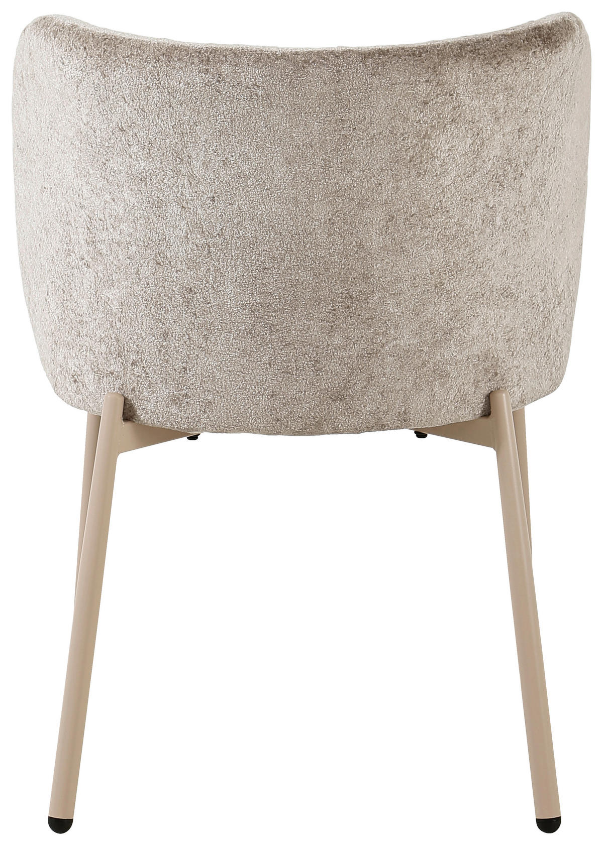 STUHL Chenille Taupe  - Taupe, Design, Textil/Metall (56,5/77/57cm) - Stylife