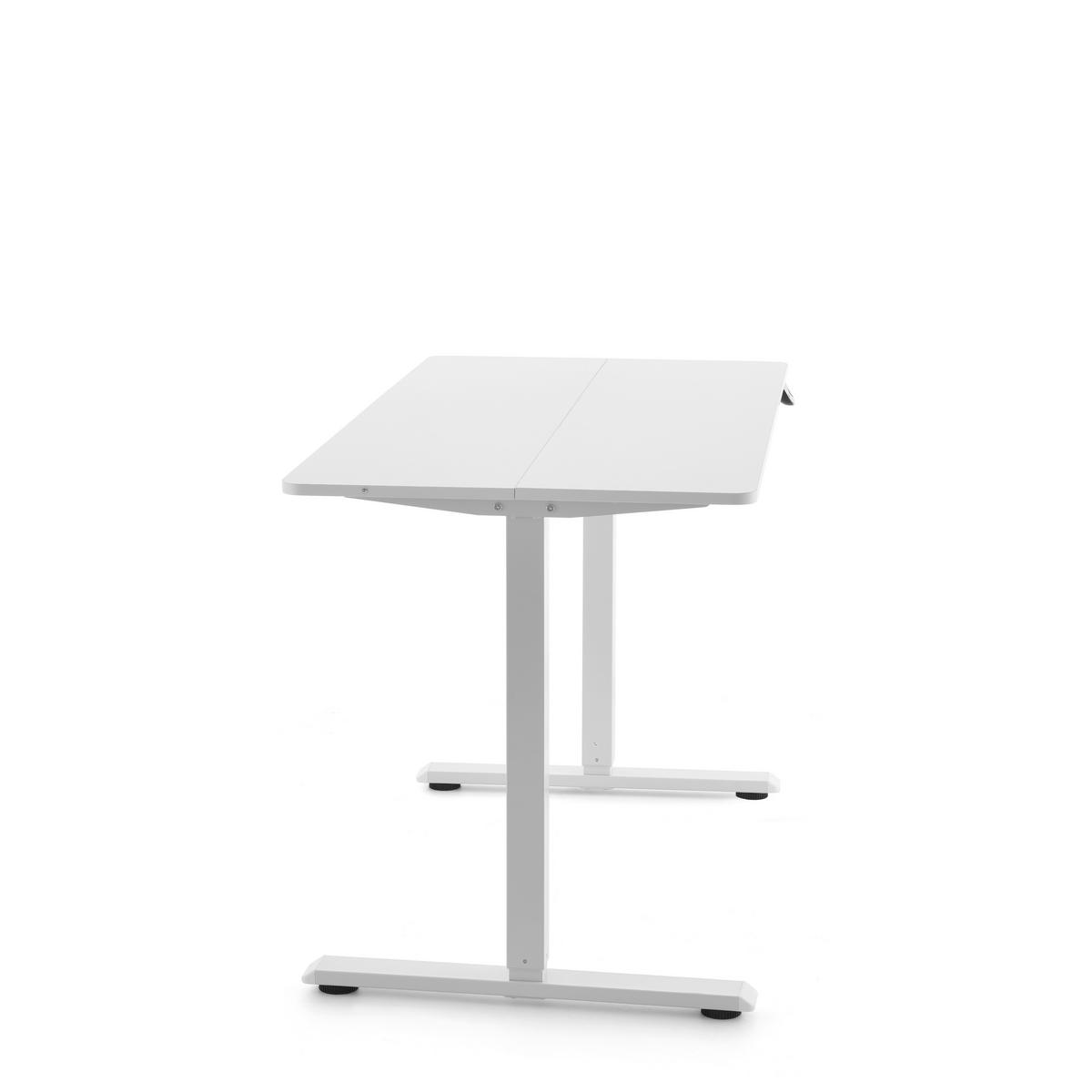 SCHREIBTISCH 120/60/72-110 cm  in Weiß  - Weiß, MODERN, Holz/Metall (120/60/72-110cm) - MID.YOU