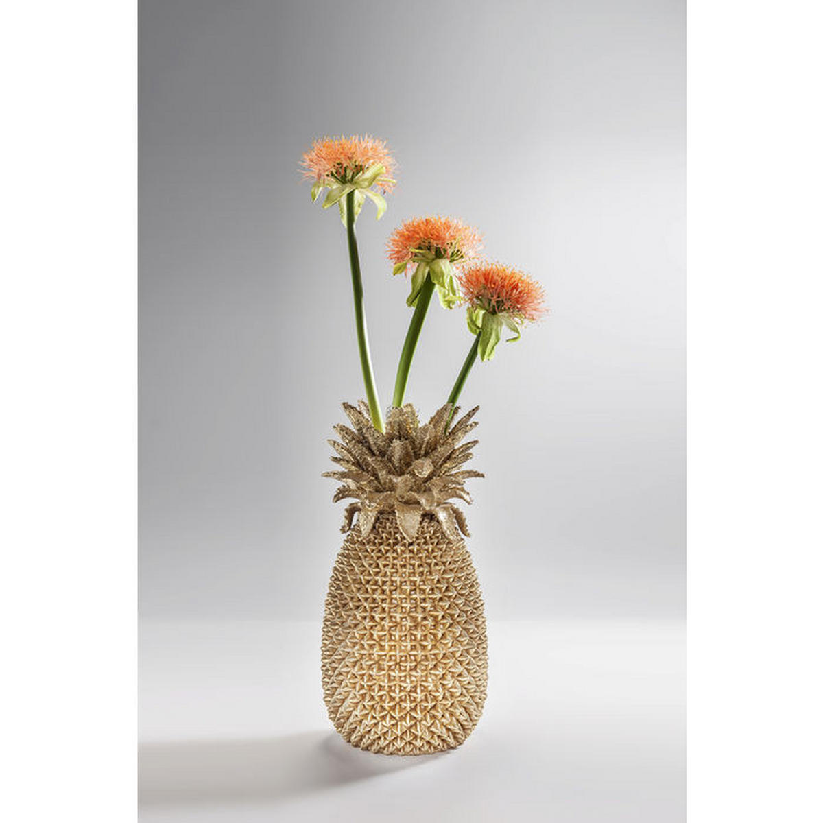 VASE  - Goldfarben, Design, Kunststoff (24,5/49,5/24,5cm)