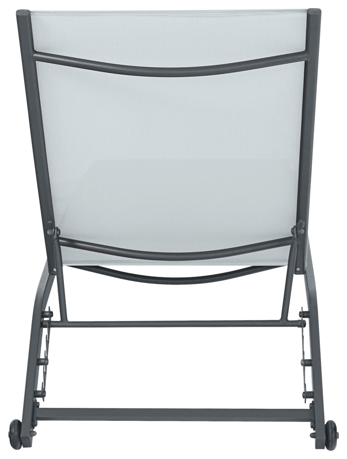 SONNENLIEGE 195/90/63 cm  - Anthrazit/Weiß, Basics, Metall (195/90/63cm) - Ambia Garden