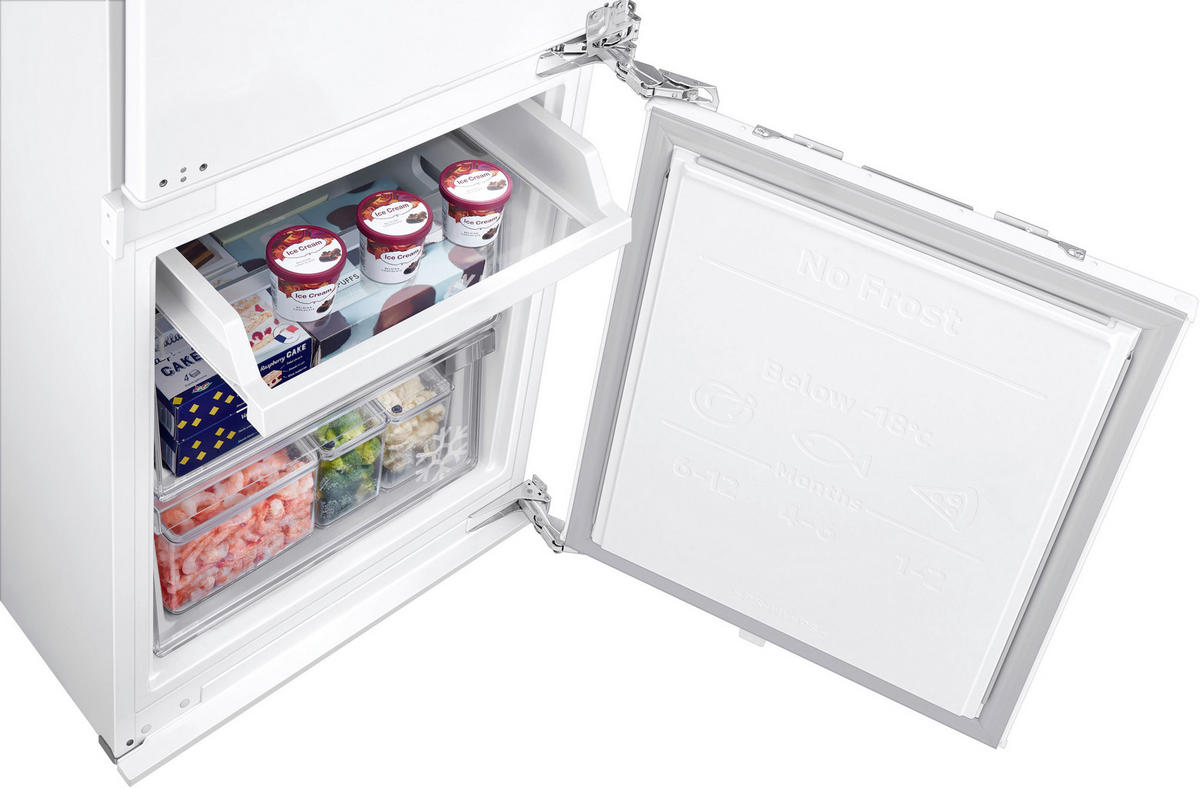 KÜHL-GEFRIER-KOMBINATION 54,0/177,5/55,0 cm BRB80F26ADF0EF  - Weiß, Basics, Glas/Kunststoff (54,0/177,5/55,0cm) - Samsung