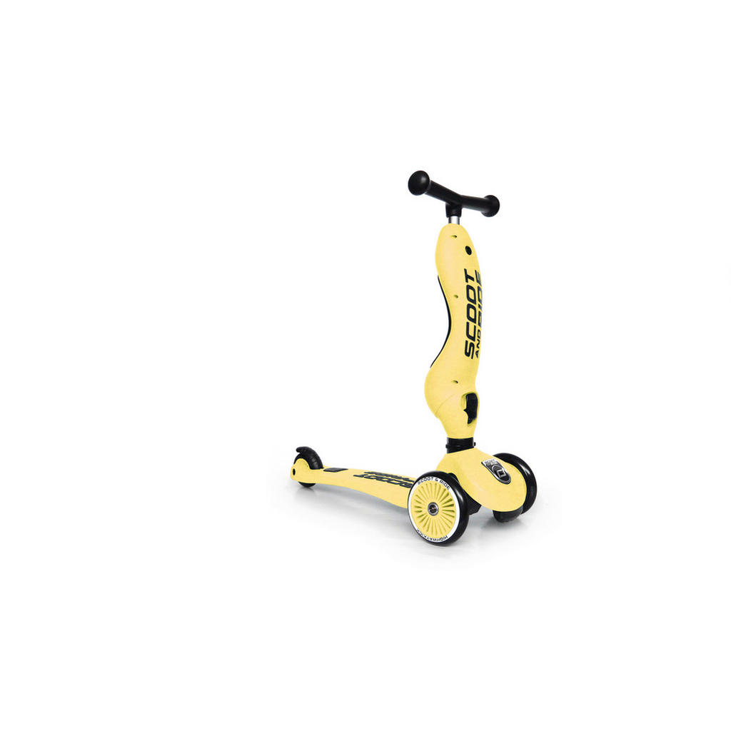 Thumbnail - Scoot and Ride Kinderscooter Highwaykick 1, Gelb, Metall, Kunststoff, 24x37x55 cm, höhenverstellbarer Lenker, weicher Si...