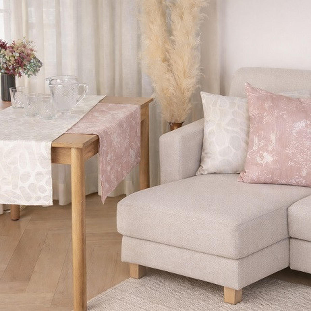 UKRASNI JASTUČIĆ   50/50 cm    DUBAI  - boje sedefa, Basics, tekstil (50/50cm)