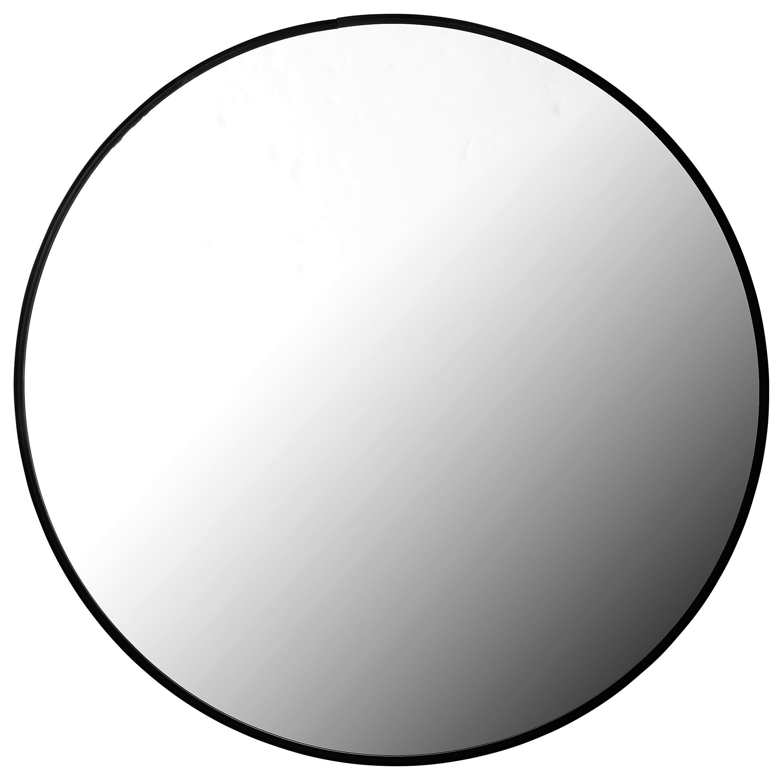 NÁSTENNÉ ZRKADLO 60 cm - čierna, Basics, kov/sklo (60cm) - Ambia Home