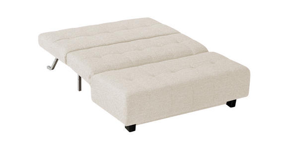 SCHLAFSOFA Naturfarben  - Schwarz/Naturfarben, Design, Textil/Metall (145/92/102cm) - Novel