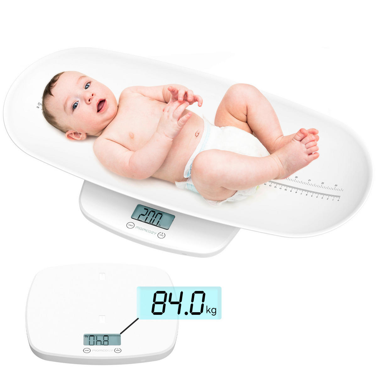 BABYWAAGE  - Weiß, Basics, Kunststoff (18/11,2/5,5cm) - Momcozy