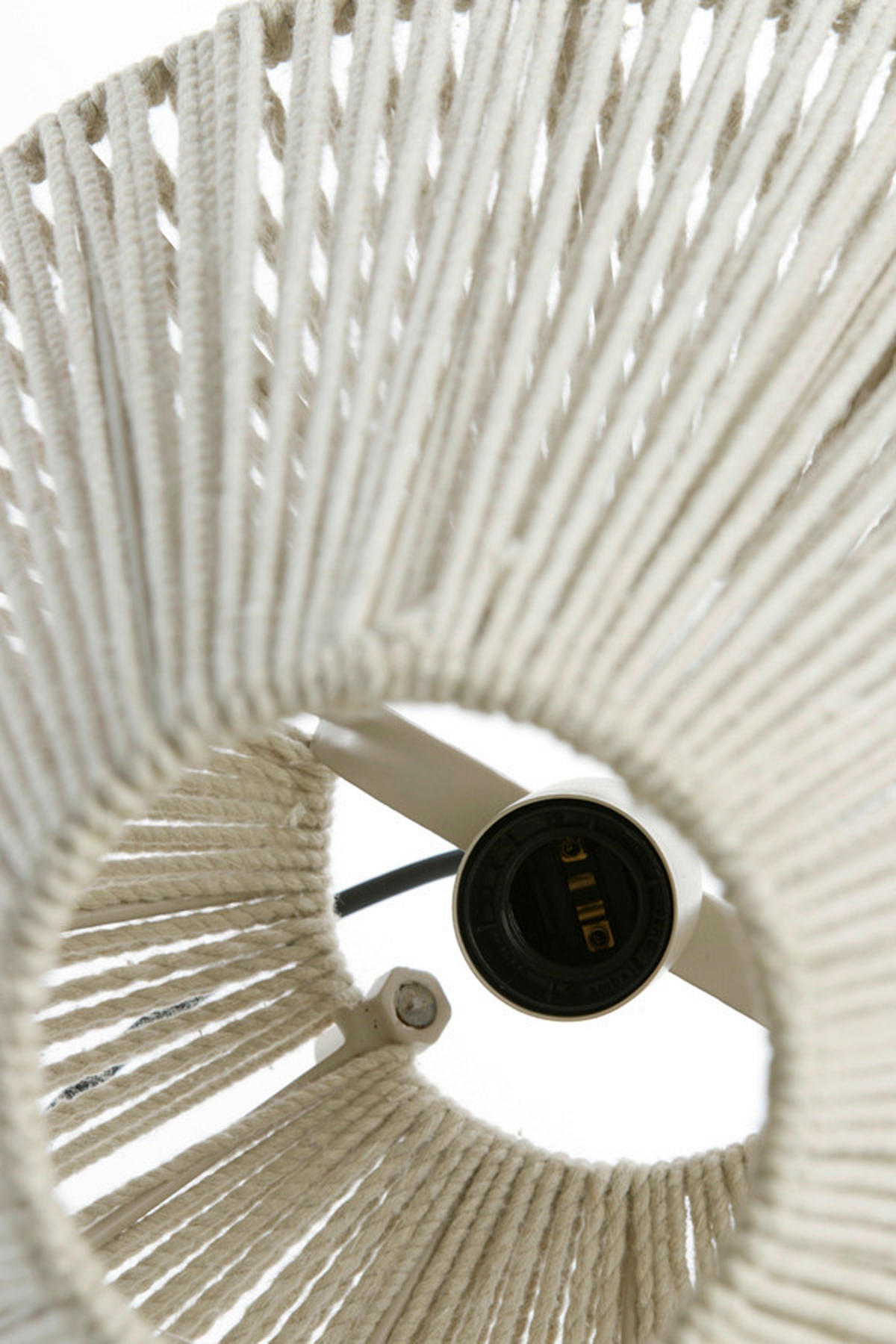 TISCHLEUCHTE Felida 35/40 cm   - Creme, Basics, Textil/Metall (35/40cm) - Light & Living