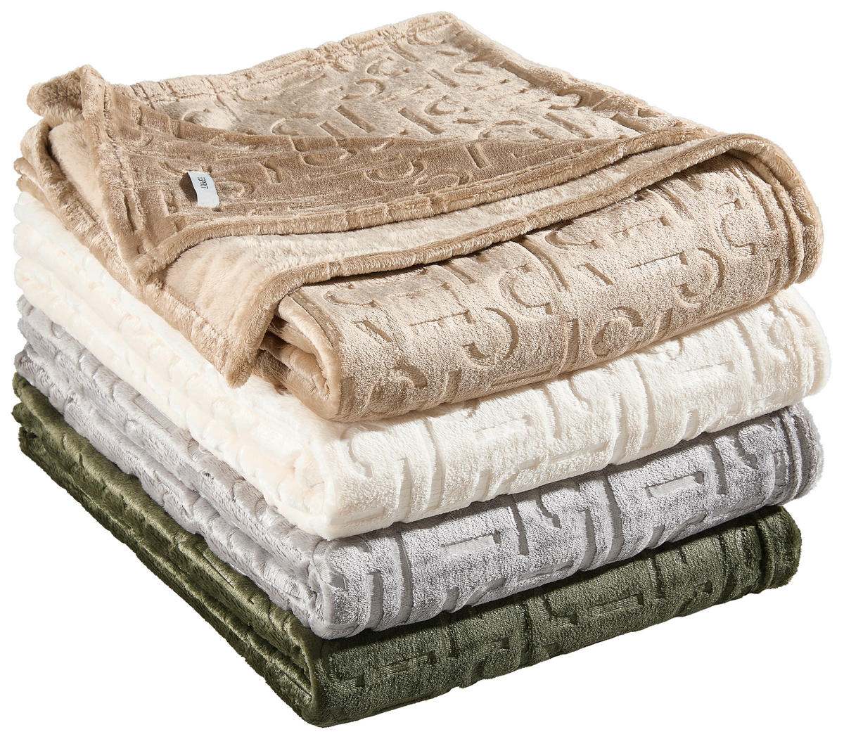 DECKE E-SCATTER 140/190 cm  - Weiß, Design, Textil (140/190cm) - Esprit