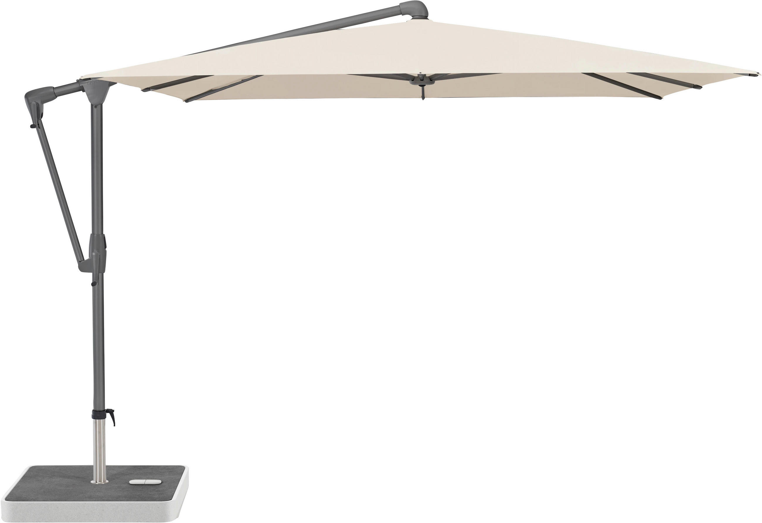 AMPELSCHIRM 270x270 cm Champagner  - Champagner/Anthrazit, Basics, Textil/Metall (270/270cm) - Glatz