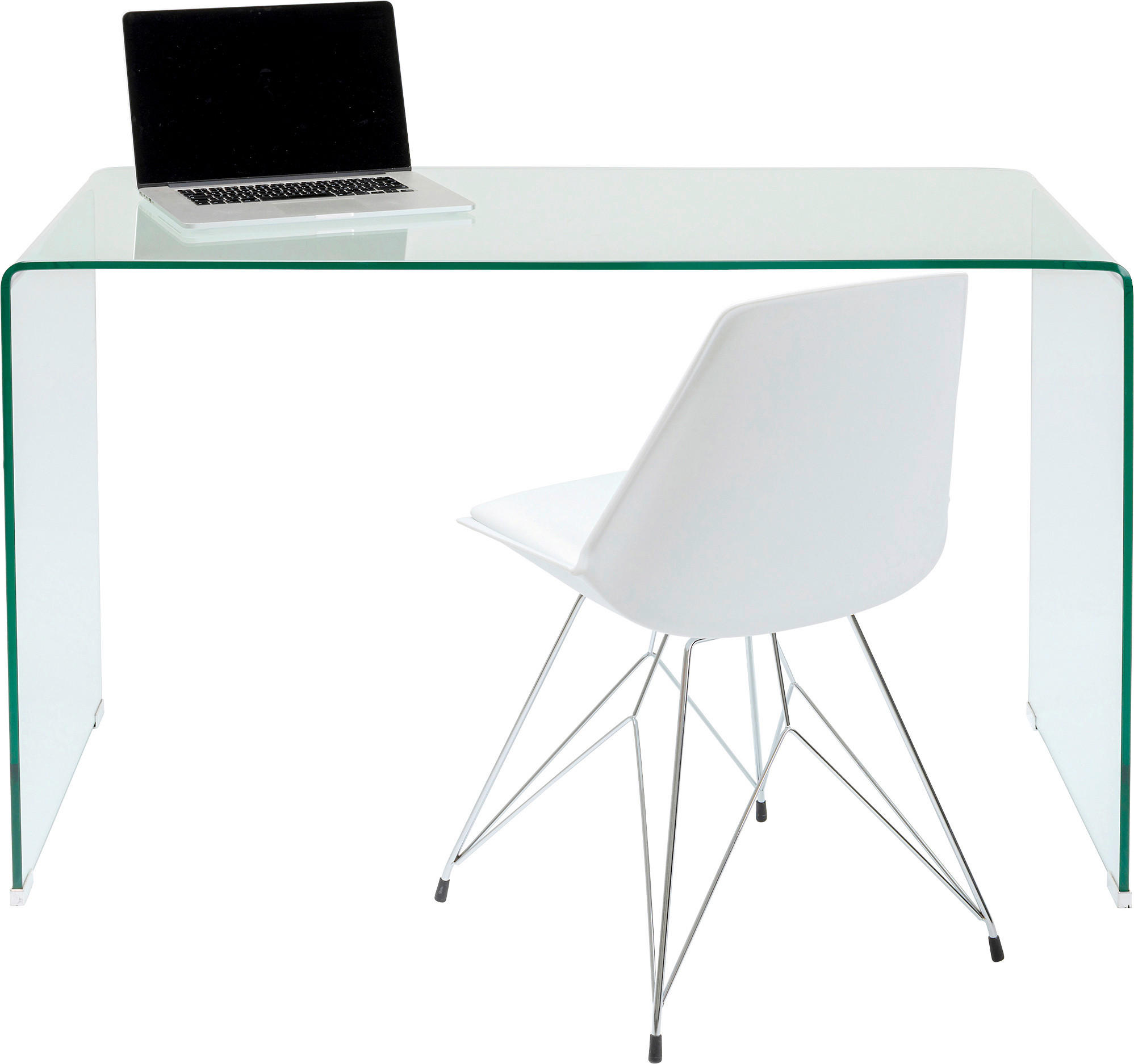 SCHREIBTISCH 125/60/78 cm  in Transparent  - Transparent, Trend, Glas (125/60/78cm) - Kare-Design