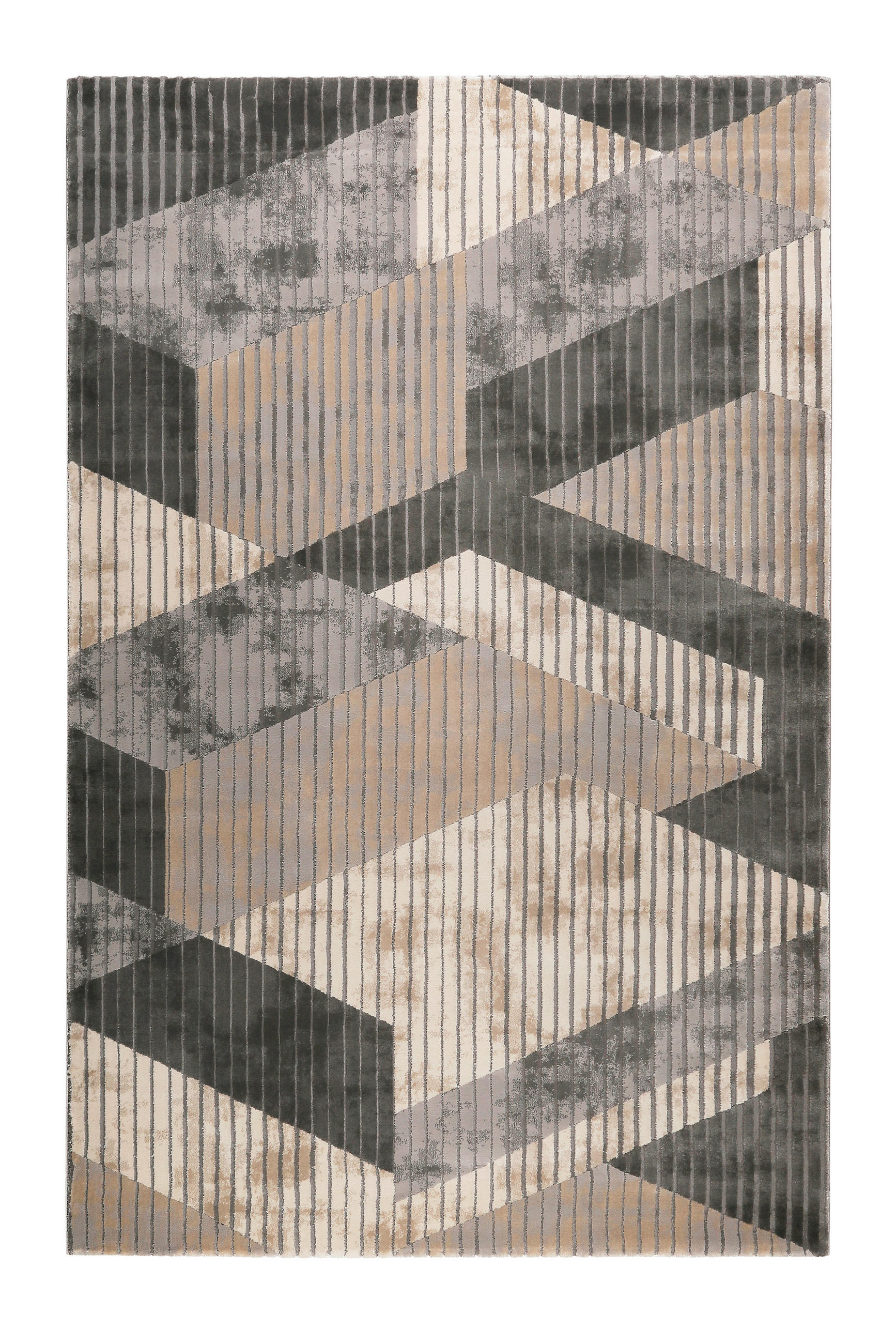 WEBTEPPICH 80/150 cm Tamo Grau, Sandfarben, Beige  - Sandfarben/Beige, Design, Textil (80/150cm) - Esprit