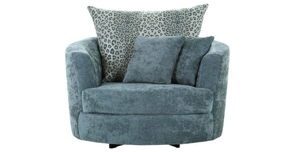 SESSEL in Flachgewebe Blau - Blau/Multicolor, KONVENTIONELL, Textil/Metall (115/72/115cm) - Carryhome