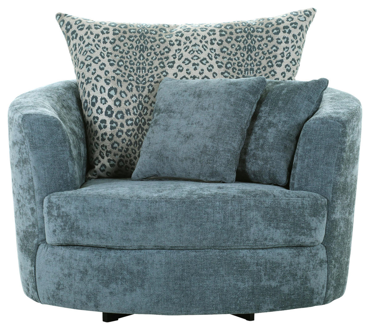SESSEL in Flachgewebe Blau  - Blau/Multicolor, KONVENTIONELL, Textil/Metall (115/72/115cm) - Carryhome