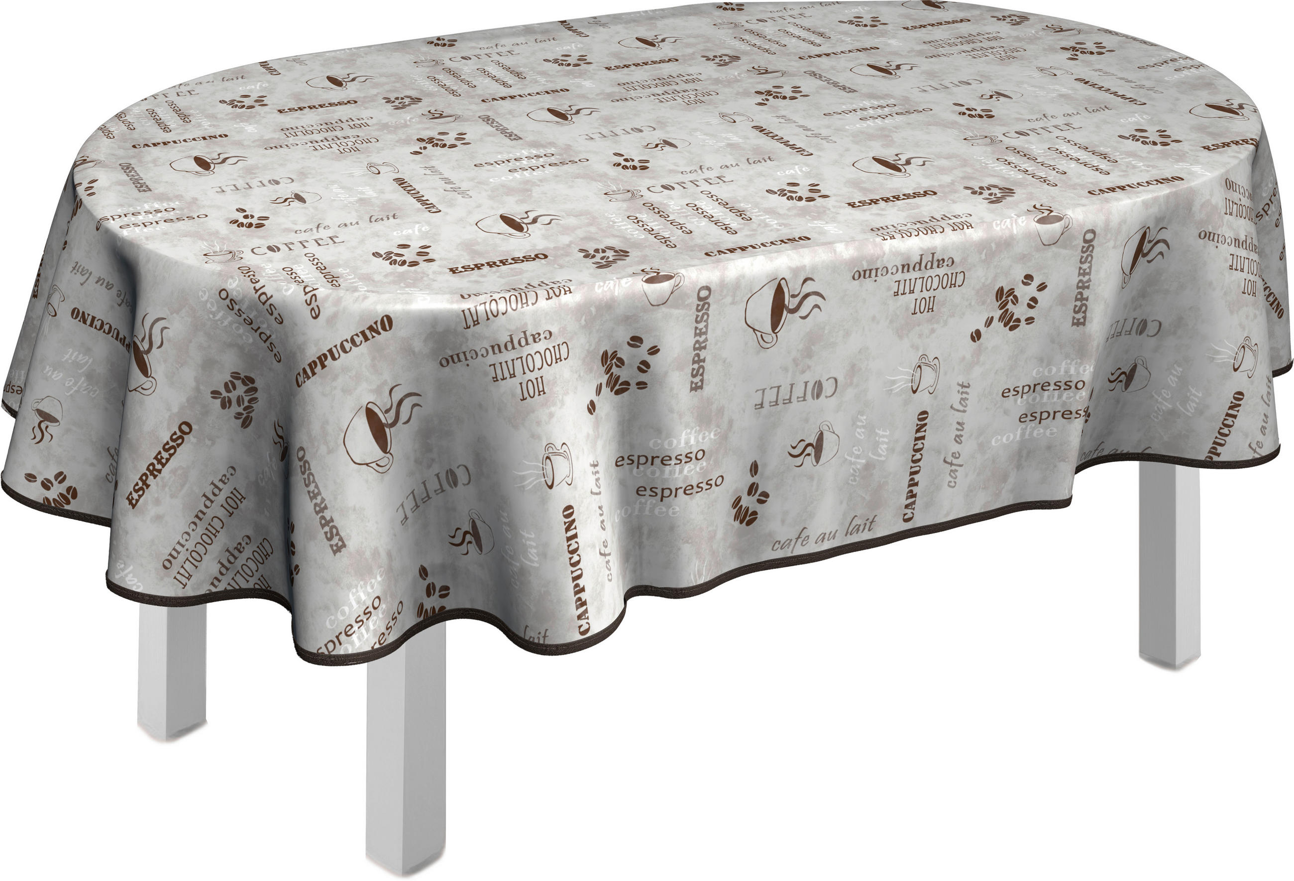 TISCHDECKE MILANO Textil Braun 140/190 cm  - Braun, LIFESTYLE, Textil (140/190cm) - Peyer Syntex