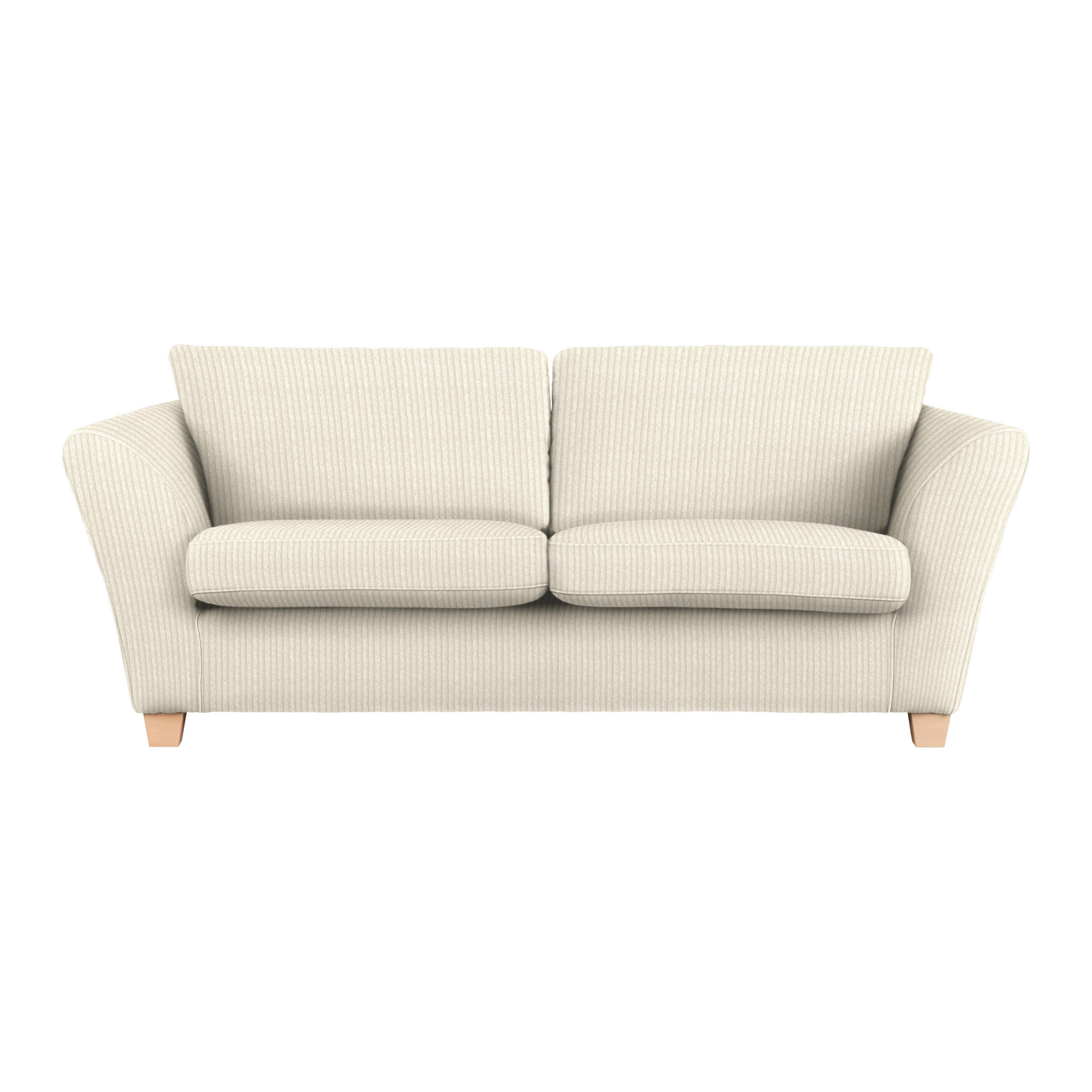 3-SITS SOFFA i manchester beige  - beige/naturfärgad, trä/textil (216/70-85/95cm) - MID.YOU