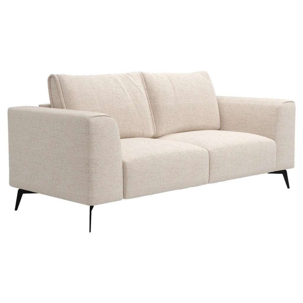 Thumbnail - Mid.you 2-Sitzer-Sofa, Creme, Holz, Textil, Füllung: Polyurethan (Pur), Silikon, 186x88x90 cm, Made in EU, Wohnzimmer, S...