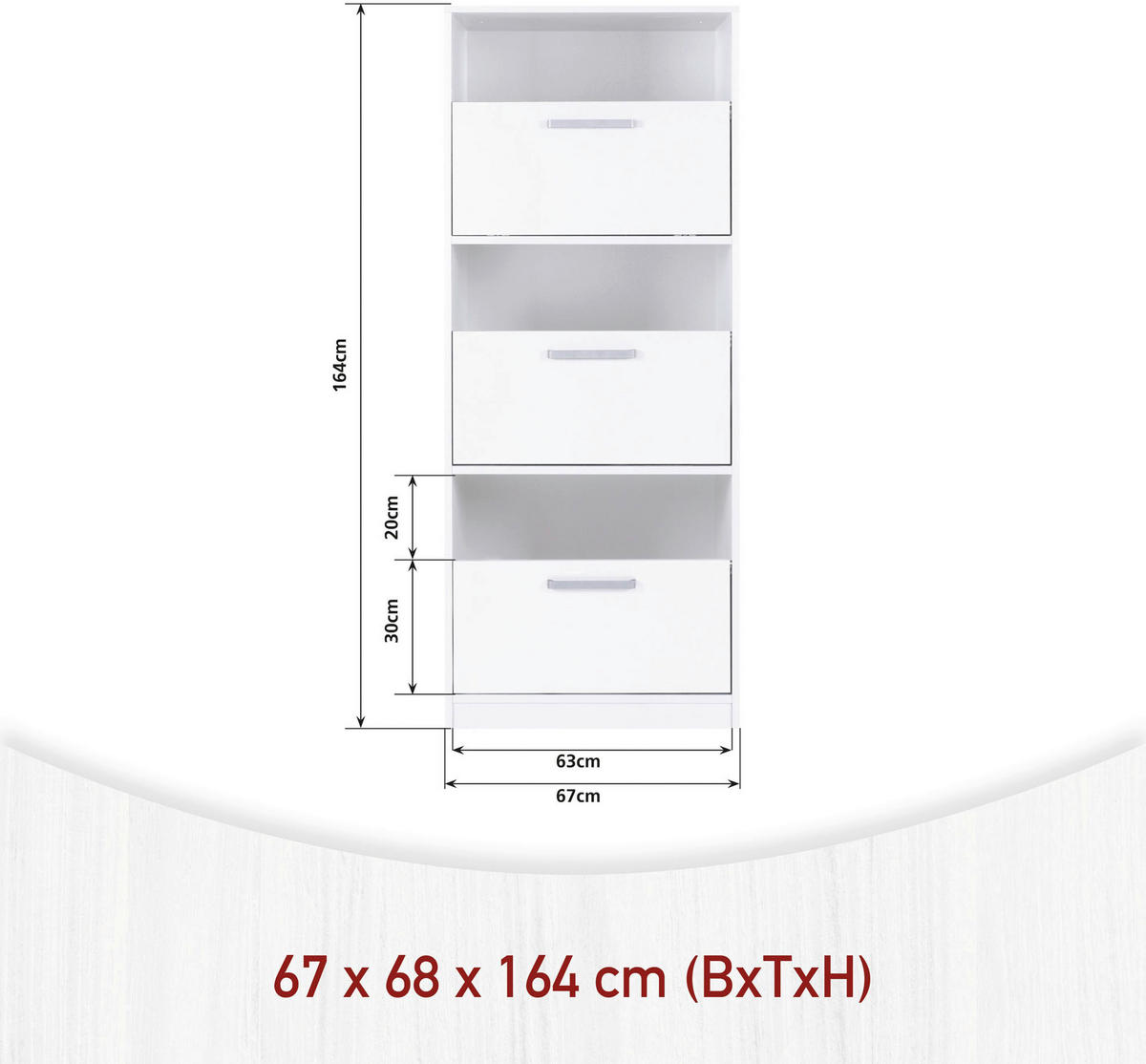 HAUSWIRTSCHAFTSRAUM 201/164/68 cm  in Weiß  - Weiß, MODERN, Holzwerkstoff (201/164/68cm) - home24