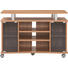 TV-ELEMENT Buchefarben - Buchefarben, KONVENTIONELL, Glas/Holzwerkstoff (100/68/45cm)